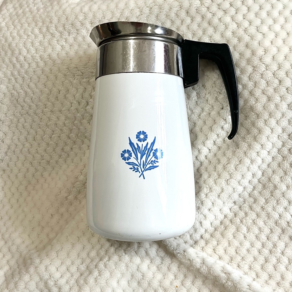 Corningware 9 Cup Blue Cornflower Percolator